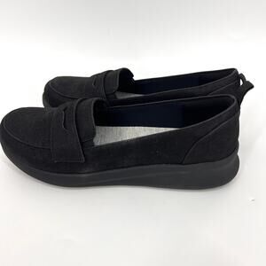 Clarks Womens Cloud Steppers Sillian 2.0 Hope Black Loafer U.S. Size 8.5 NEW